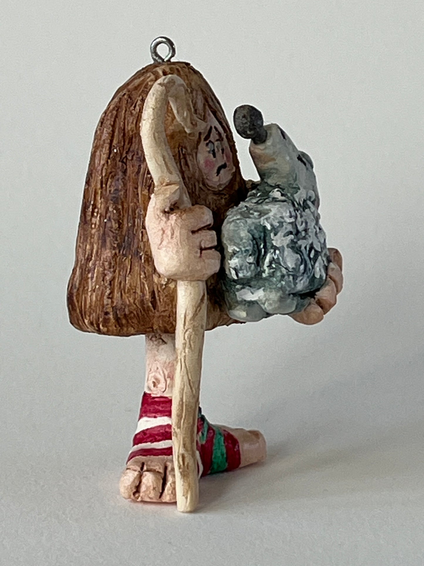 Hands Full of Mischief-Sheep smoking pipe