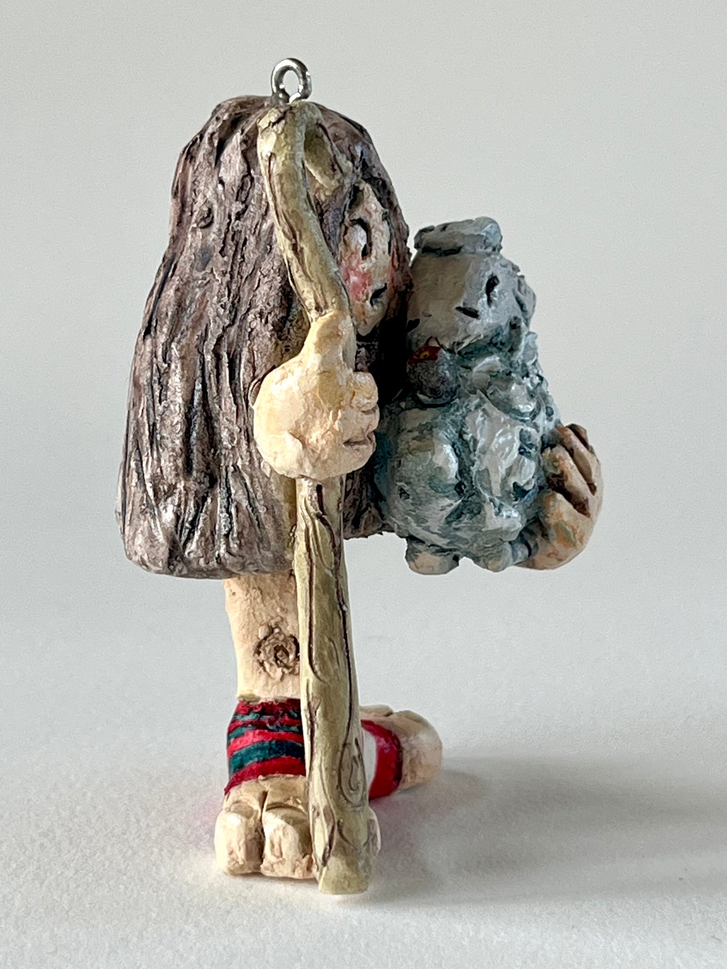 Hands Full of Mischief-sleeping with pipe in mouth